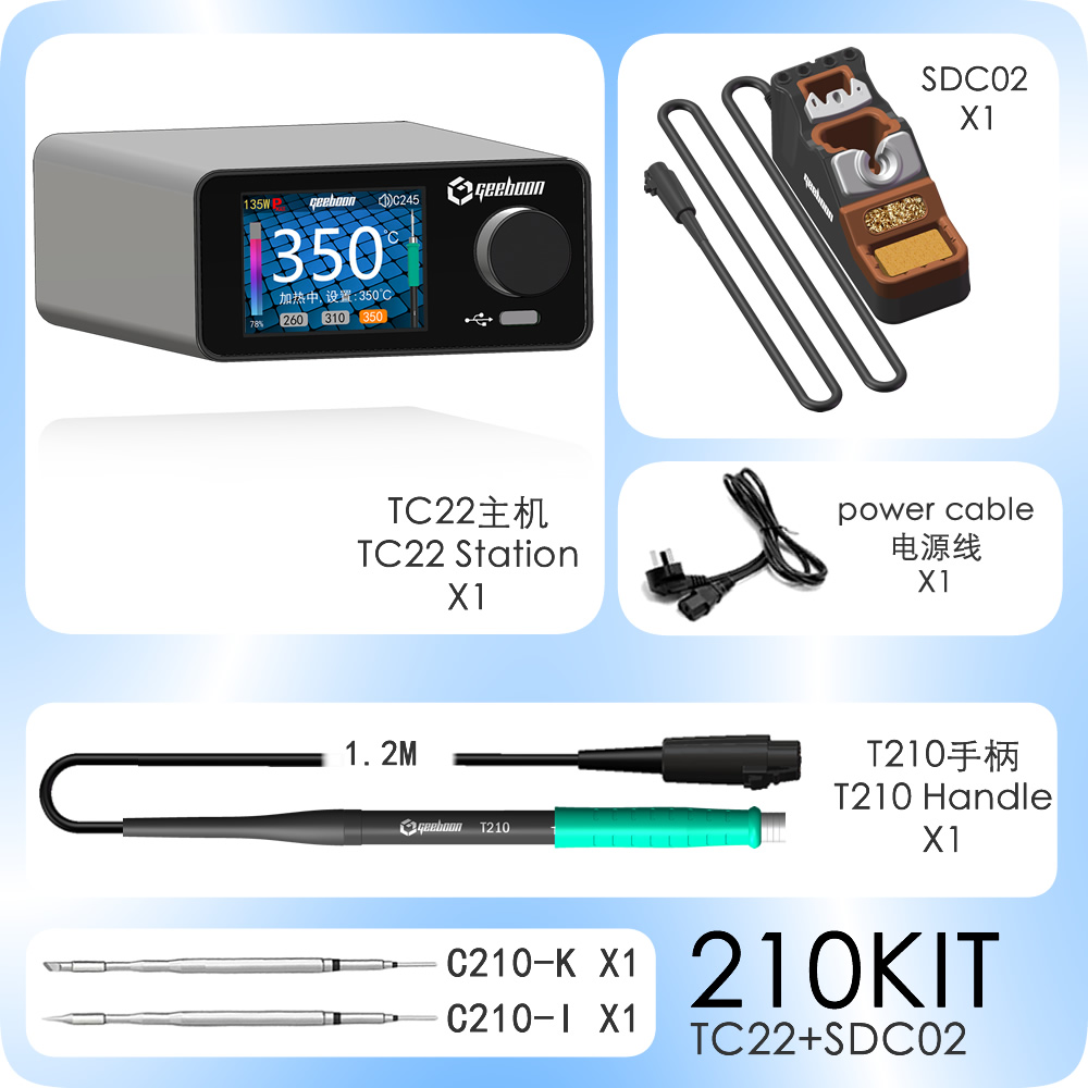 GEEBOON TC22 Soldering Rework  - C210 Precision Soldering Station review and price